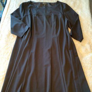 Black Plus Size A line dress